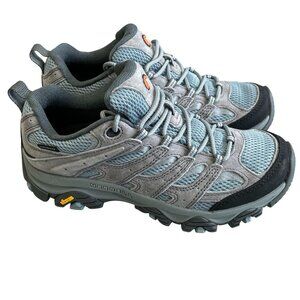 NEW Merrell Women's Size 7 Moab 3 WP Hiking Shoes Waterproof Mesh & Suede Gray